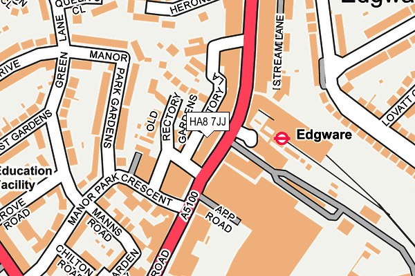 HA8 7JJ map - OS OpenMap – Local (Ordnance Survey) HA8 7JJ map - OS OpenMap – Local (Ordnance Survey)