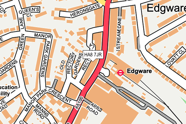 HA8 7JR map - OS OpenMap – Local (Ordnance Survey) HA8 7JR map - OS OpenMap – Local (Ordnance Survey)