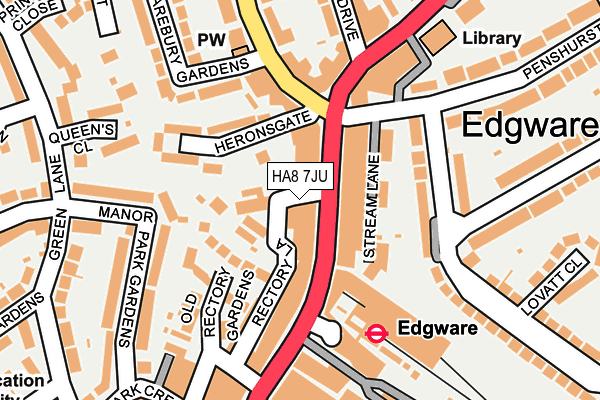 HA8 7JU map - OS OpenMap – Local (Ordnance Survey) HA8 7JU map - OS OpenMap – Local (Ordnance Survey)