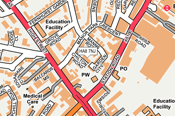 HA8 7NJ map - OS OpenMap – Local (Ordnance Survey) HA8 7NJ map - OS OpenMap – Local (Ordnance Survey)