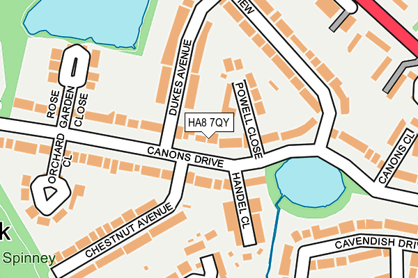 HA8 7QY map - OS OpenMap – Local (Ordnance Survey) HA8 7QY map - OS OpenMap – Local (Ordnance Survey)