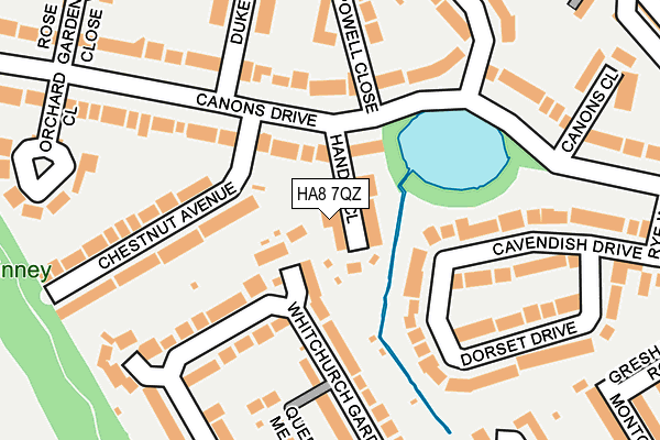 HA8 7QZ map - OS OpenMap – Local (Ordnance Survey) HA8 7QZ map - OS OpenMap – Local (Ordnance Survey)
