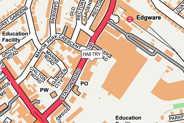 HA8 7RY map - OS OpenMap – Local (Ordnance Survey) HA8 7RY map - OS OpenMap – Local (Ordnance Survey)