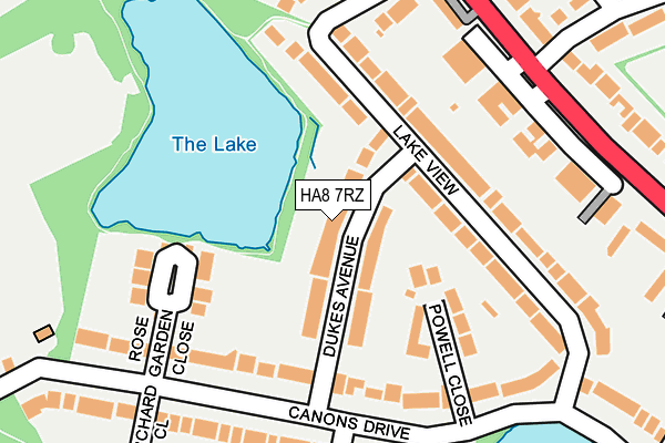 HA8 7RZ map - OS OpenMap – Local (Ordnance Survey) HA8 7RZ map - OS OpenMap – Local (Ordnance Survey)