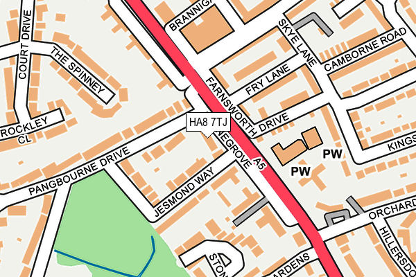 HA8 7TJ map - OS OpenMap – Local (Ordnance Survey) HA8 7TJ map - OS OpenMap – Local (Ordnance Survey)