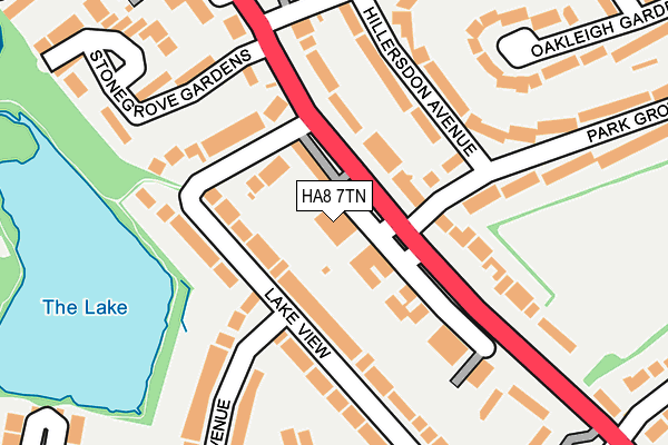 HA8 7TN map - OS OpenMap – Local (Ordnance Survey) HA8 7TN map - OS OpenMap – Local (Ordnance Survey)