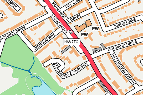 HA8 7TQ map - OS OpenMap – Local (Ordnance Survey) HA8 7TQ map - OS OpenMap – Local (Ordnance Survey)