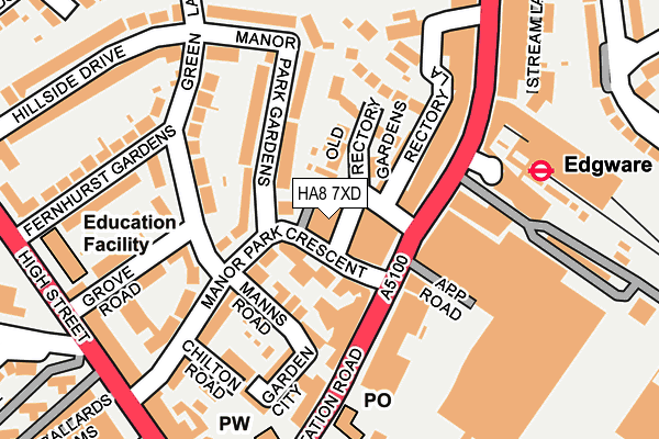 HA8 7XD map - OS OpenMap – Local (Ordnance Survey) HA8 7XD map - OS OpenMap – Local (Ordnance Survey)