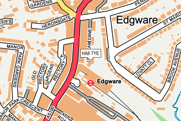 HA8 7YE map - OS OpenMap – Local (Ordnance Survey) HA8 7YE map - OS OpenMap – Local (Ordnance Survey)