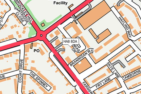 HA8 8DA map - OS OpenMap – Local (Ordnance Survey) HA8 8DA map - OS OpenMap – Local (Ordnance Survey)