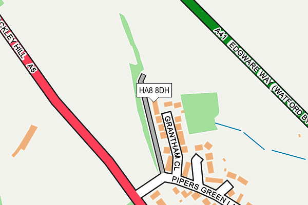 HA8 8DH map - OS OpenMap – Local (Ordnance Survey) HA8 8DH map - OS OpenMap – Local (Ordnance Survey)