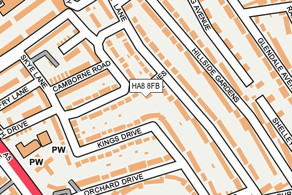 HA8 8FB map - OS OpenMap – Local (Ordnance Survey) HA8 8FB map - OS OpenMap – Local (Ordnance Survey)