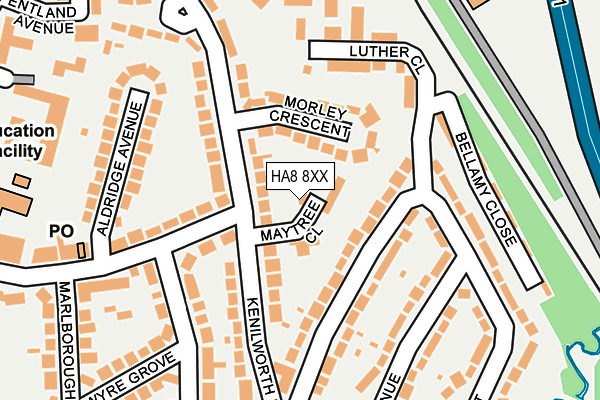 HA8 8XX map - OS OpenMap – Local (Ordnance Survey) HA8 8XX map - OS OpenMap – Local (Ordnance Survey)
