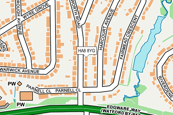 HA8 8YG map - OS OpenMap – Local (Ordnance Survey) HA8 8YG map - OS OpenMap – Local (Ordnance Survey)