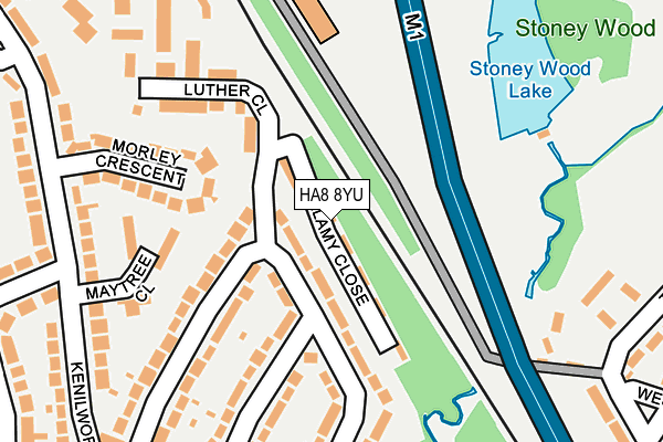 HA8 8YU map - OS OpenMap – Local (Ordnance Survey) HA8 8YU map - OS OpenMap – Local (Ordnance Survey)