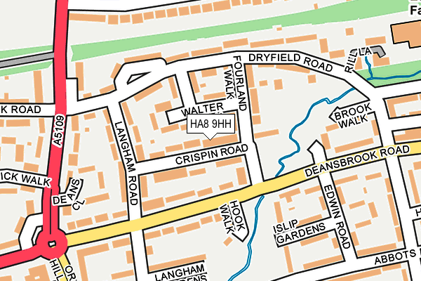 HA8 9HH map - OS OpenMap – Local (Ordnance Survey) HA8 9HH map - OS OpenMap – Local (Ordnance Survey)