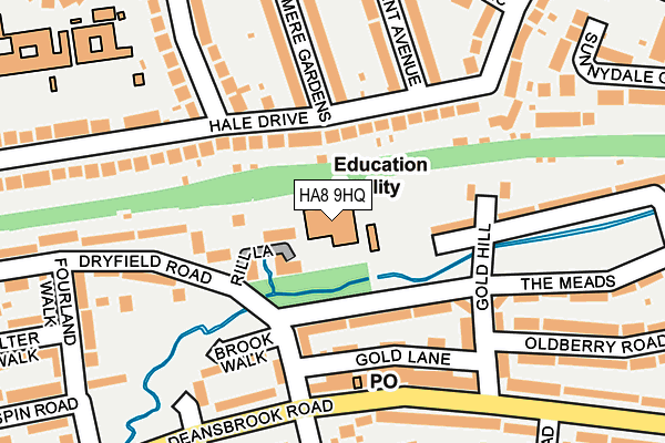 HA8 9HQ map - OS OpenMap – Local (Ordnance Survey) HA8 9HQ map - OS OpenMap – Local (Ordnance Survey)
