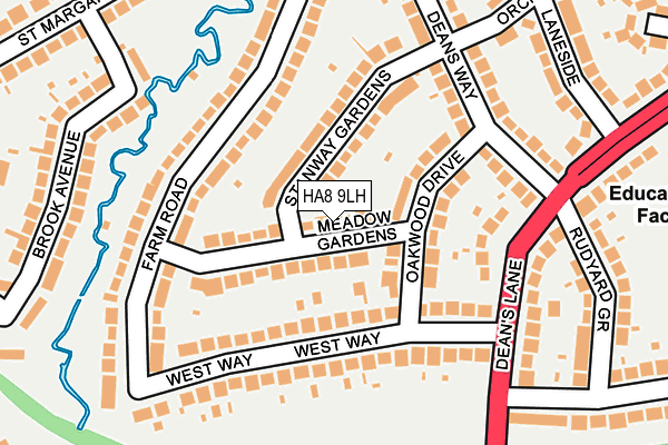 HA8 9LH map - OS OpenMap – Local (Ordnance Survey) HA8 9LH map - OS OpenMap – Local (Ordnance Survey)