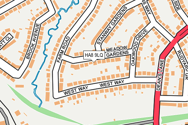 HA8 9LQ map - OS OpenMap – Local (Ordnance Survey) HA8 9LQ map - OS OpenMap – Local (Ordnance Survey)