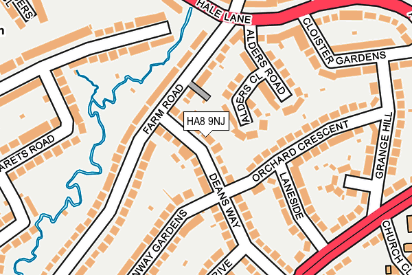 HA8 9NJ map - OS OpenMap – Local (Ordnance Survey) HA8 9NJ map - OS OpenMap – Local (Ordnance Survey)