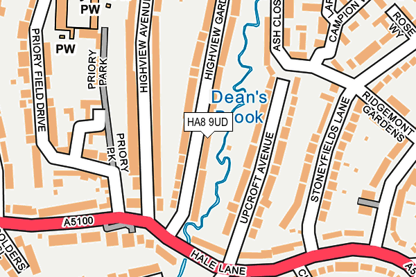 HA8 9UD map - OS OpenMap – Local (Ordnance Survey) HA8 9UD map - OS OpenMap – Local (Ordnance Survey)