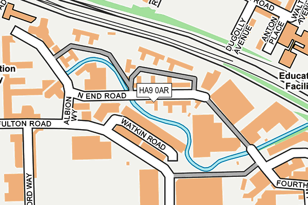 HA9 0AR map - OS OpenMap – Local (Ordnance Survey) HA9 0AR map - OS OpenMap – Local (Ordnance Survey)