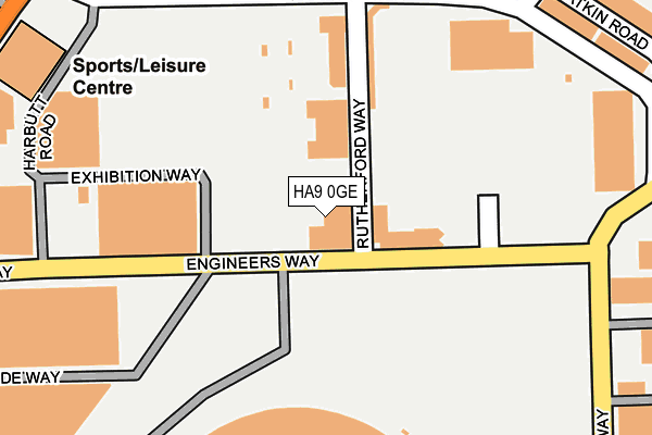 HA9 0GE map - OS OpenMap – Local (Ordnance Survey) HA9 0GE map - OS OpenMap – Local (Ordnance Survey)