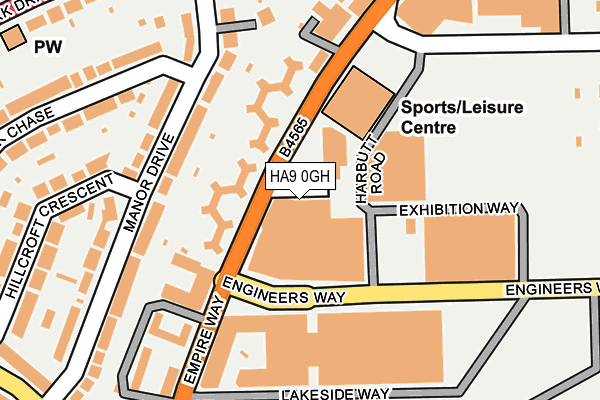 HA9 0GH map - OS OpenMap – Local (Ordnance Survey) HA9 0GH map - OS OpenMap – Local (Ordnance Survey)