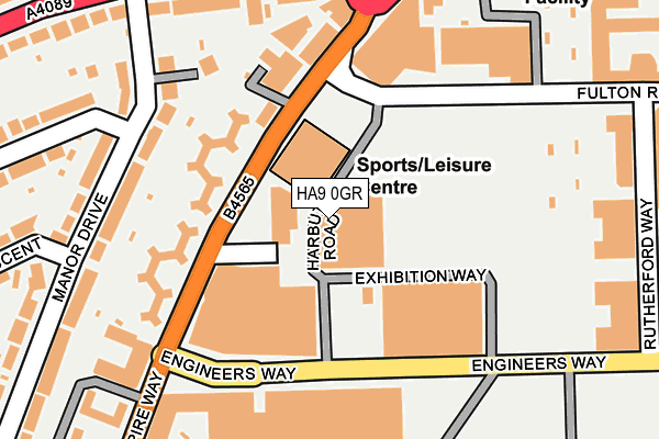 HA9 0GR map - OS OpenMap – Local (Ordnance Survey) HA9 0GR map - OS OpenMap – Local (Ordnance Survey)