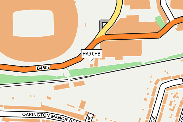 HA9 0HB map - OS OpenMap – Local (Ordnance Survey) HA9 0HB map - OS OpenMap – Local (Ordnance Survey)