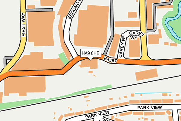 HA9 0HE map - OS OpenMap – Local (Ordnance Survey) HA9 0HE map - OS OpenMap – Local (Ordnance Survey)