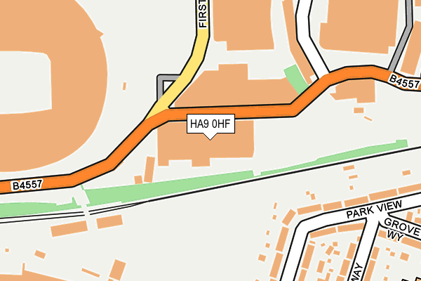 HA9 0HF map - OS OpenMap – Local (Ordnance Survey) HA9 0HF map - OS OpenMap – Local (Ordnance Survey)