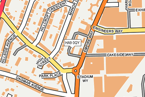 HA9 0QY map - OS OpenMap – Local (Ordnance Survey) HA9 0QY map - OS OpenMap – Local (Ordnance Survey)