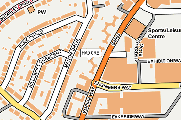 HA9 0RE map - OS OpenMap – Local (Ordnance Survey) HA9 0RE map - OS OpenMap – Local (Ordnance Survey)