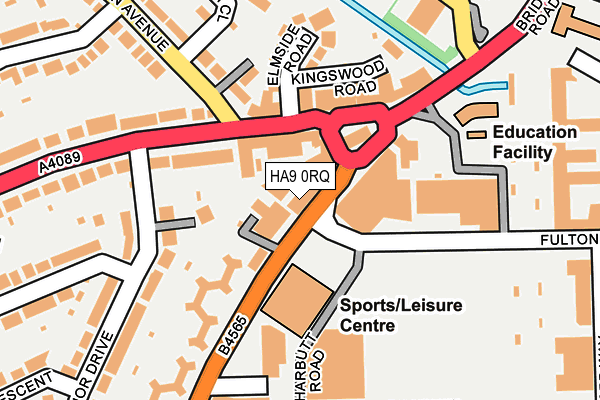 HA9 0RQ map - OS OpenMap – Local (Ordnance Survey) HA9 0RQ map - OS OpenMap – Local (Ordnance Survey)