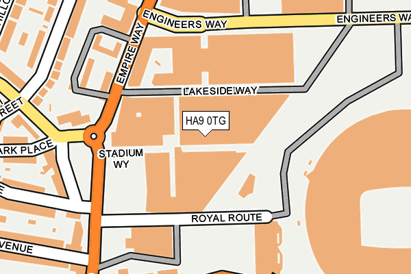 HA9 0TG map - OS OpenMap – Local (Ordnance Survey) HA9 0TG map - OS OpenMap – Local (Ordnance Survey)