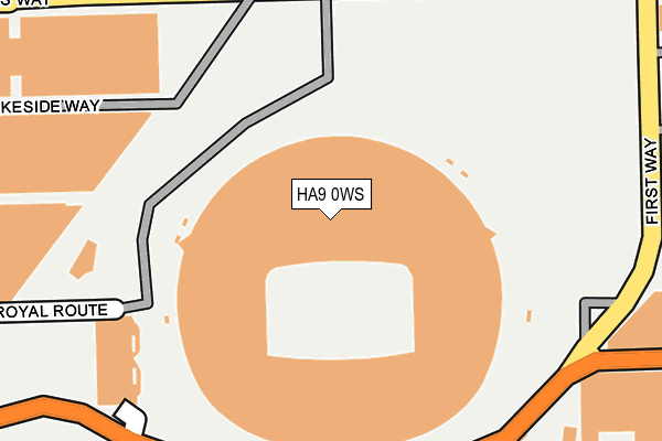 HA9 0WS map - OS OpenMap – Local (Ordnance Survey) HA9 0WS map - OS OpenMap – Local (Ordnance Survey)
