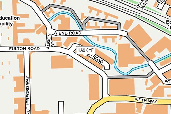 HA9 0YF map - OS OpenMap – Local (Ordnance Survey) HA9 0YF map - OS OpenMap – Local (Ordnance Survey)