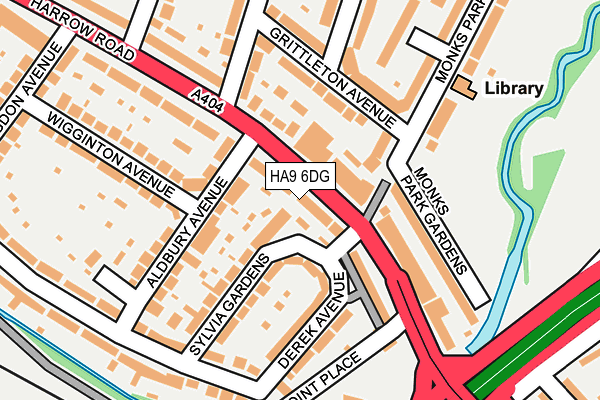 HA9 6DG map - OS OpenMap – Local (Ordnance Survey) HA9 6DG map - OS OpenMap – Local (Ordnance Survey)