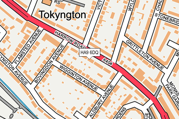 HA9 6DQ map - OS OpenMap – Local (Ordnance Survey) HA9 6DQ map - OS OpenMap – Local (Ordnance Survey)