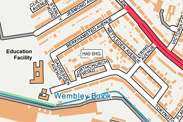 HA9 6HG map - OS OpenMap – Local (Ordnance Survey) HA9 6HG map - OS OpenMap – Local (Ordnance Survey)