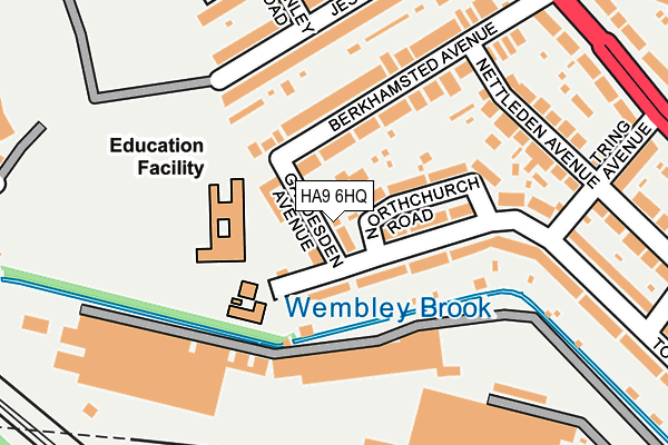HA9 6HQ map - OS OpenMap – Local (Ordnance Survey) HA9 6HQ map - OS OpenMap – Local (Ordnance Survey)