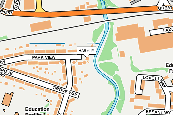 HA9 6JY map - OS OpenMap – Local (Ordnance Survey) HA9 6JY map - OS OpenMap – Local (Ordnance Survey)