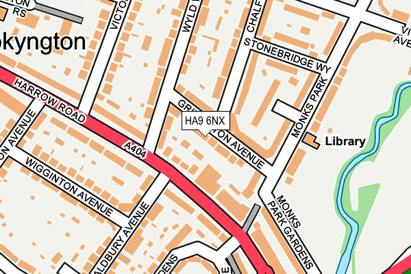 HA9 6NX map - OS OpenMap – Local (Ordnance Survey) HA9 6NX map - OS OpenMap – Local (Ordnance Survey)