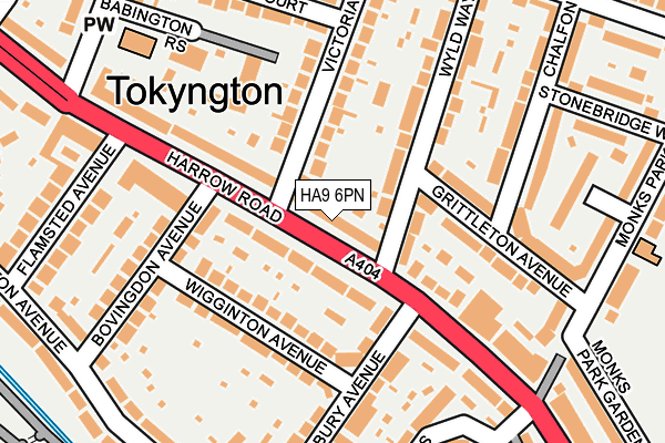 HA9 6PN map - OS OpenMap – Local (Ordnance Survey) HA9 6PN map - OS OpenMap – Local (Ordnance Survey)