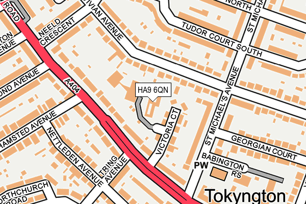 HA9 6QN map - OS OpenMap – Local (Ordnance Survey) HA9 6QN map - OS OpenMap – Local (Ordnance Survey)