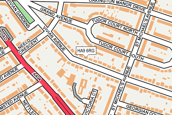 HA9 6RG map - OS OpenMap – Local (Ordnance Survey) HA9 6RG map - OS OpenMap – Local (Ordnance Survey)