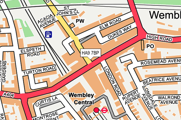 HA9 7BP map - OS OpenMap – Local (Ordnance Survey) HA9 7BP map - OS OpenMap – Local (Ordnance Survey)