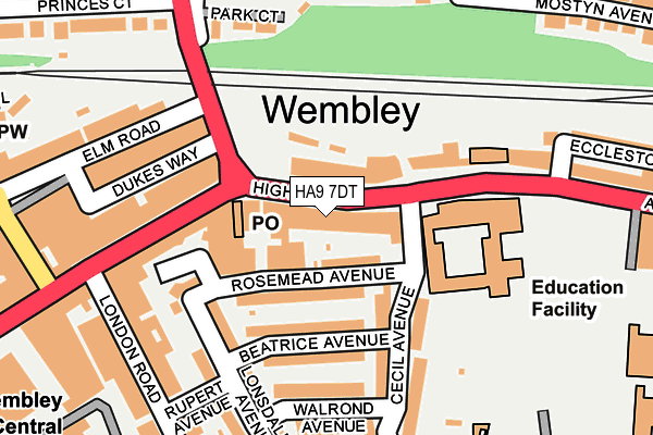 HA9 7DT map - OS OpenMap – Local (Ordnance Survey) HA9 7DT map - OS OpenMap – Local (Ordnance Survey)