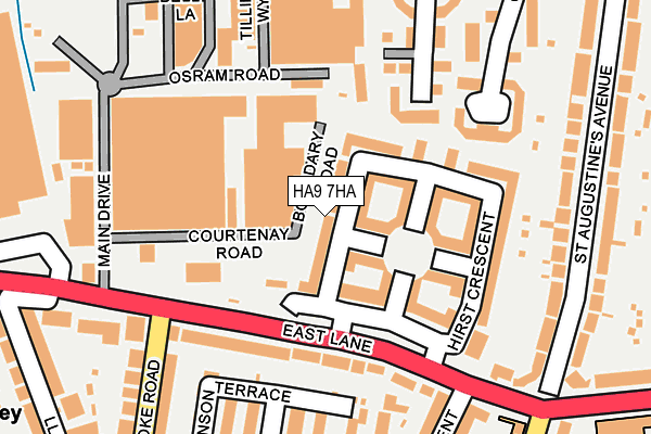 HA9 7HA map - OS OpenMap – Local (Ordnance Survey) HA9 7HA map - OS OpenMap – Local (Ordnance Survey)